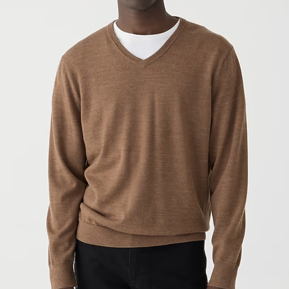 J Crew Merino Wool V Neck Sweater